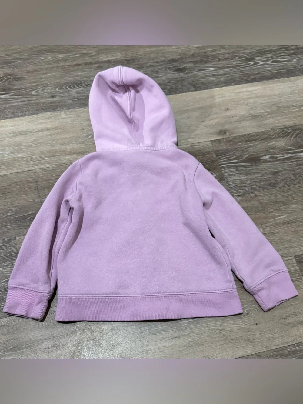 GAP Lavender Zip-Up Hoodie with Pink Logo